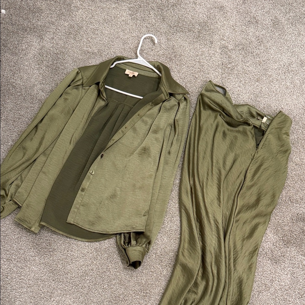 Camila Coelho Sage Green Top